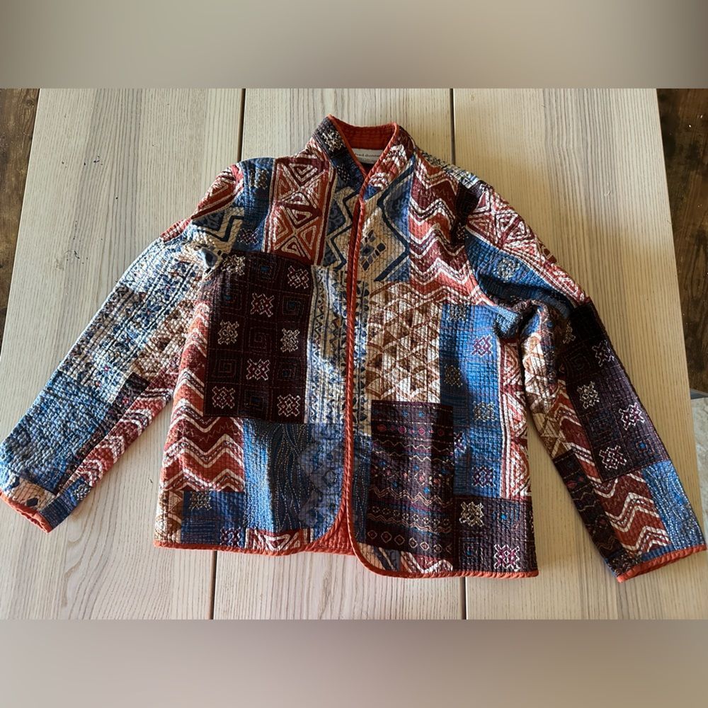 Alfred Dunner Grannycore Quilted Patchwork Geomet… - image 1